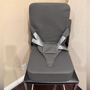 Gray Booster Seat with Harness